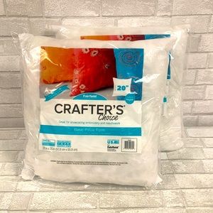Crafter's Choice Poly-Fill Basic Pillow Form Insert, 2-Pack